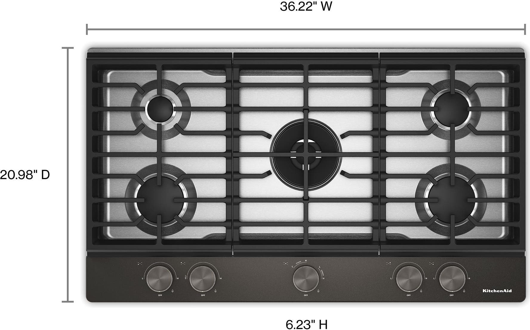 KitchenAid KCGK536SBE Black Ore