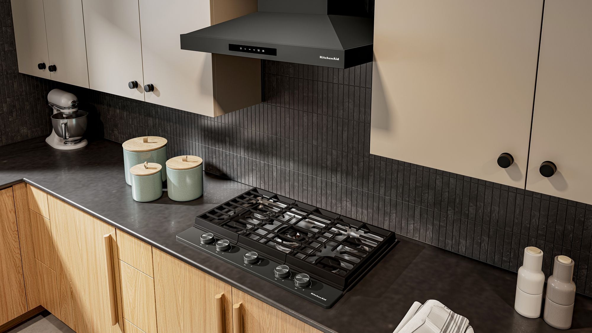 Kouページ KitchenAid KCGK530SBE KitchenAid 30 in. Gas Cooktop | Plesser's
