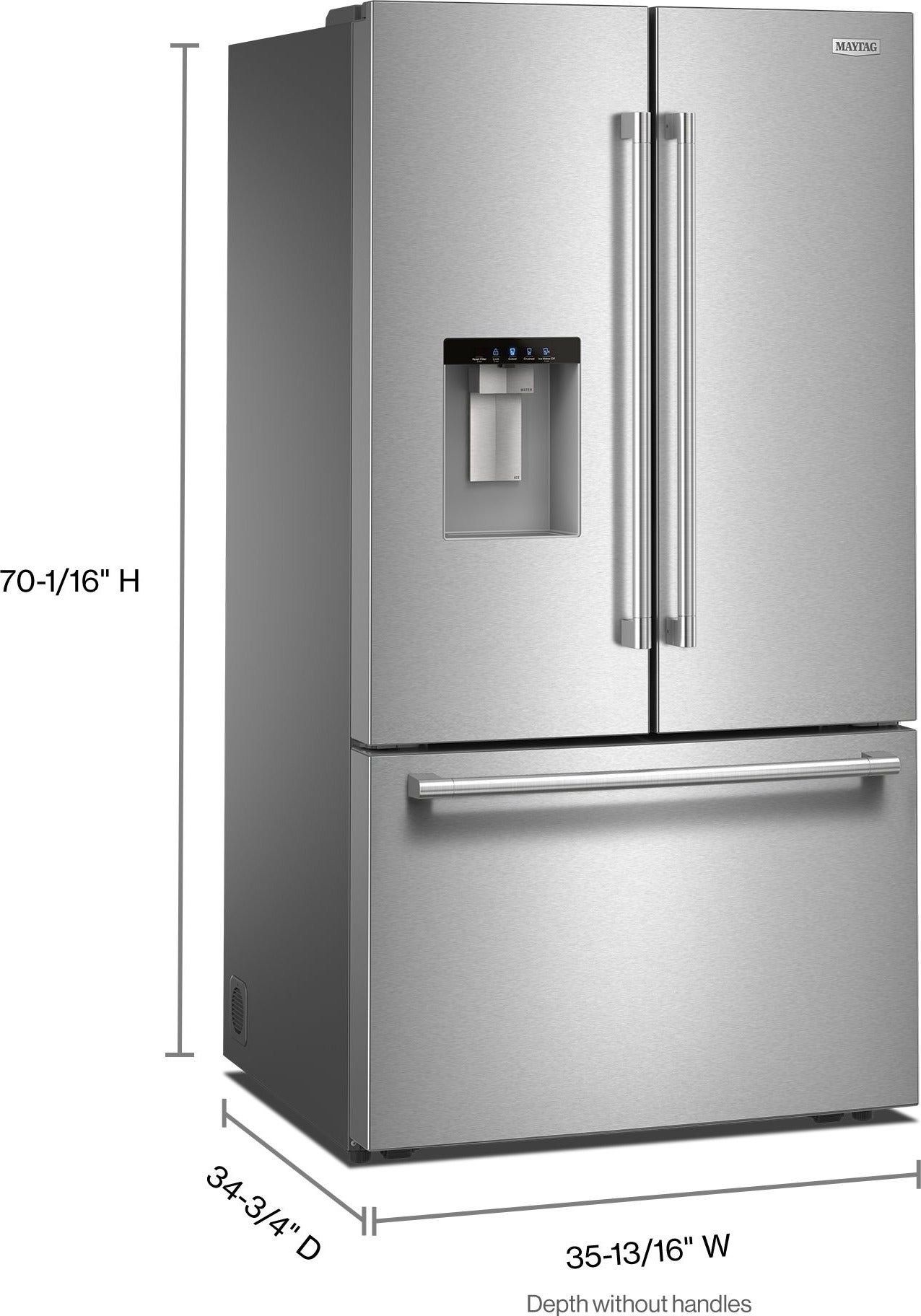 Maytag MRFF5336TZ 36 Inch 30 Cu. Ft. XL Capacity French Door