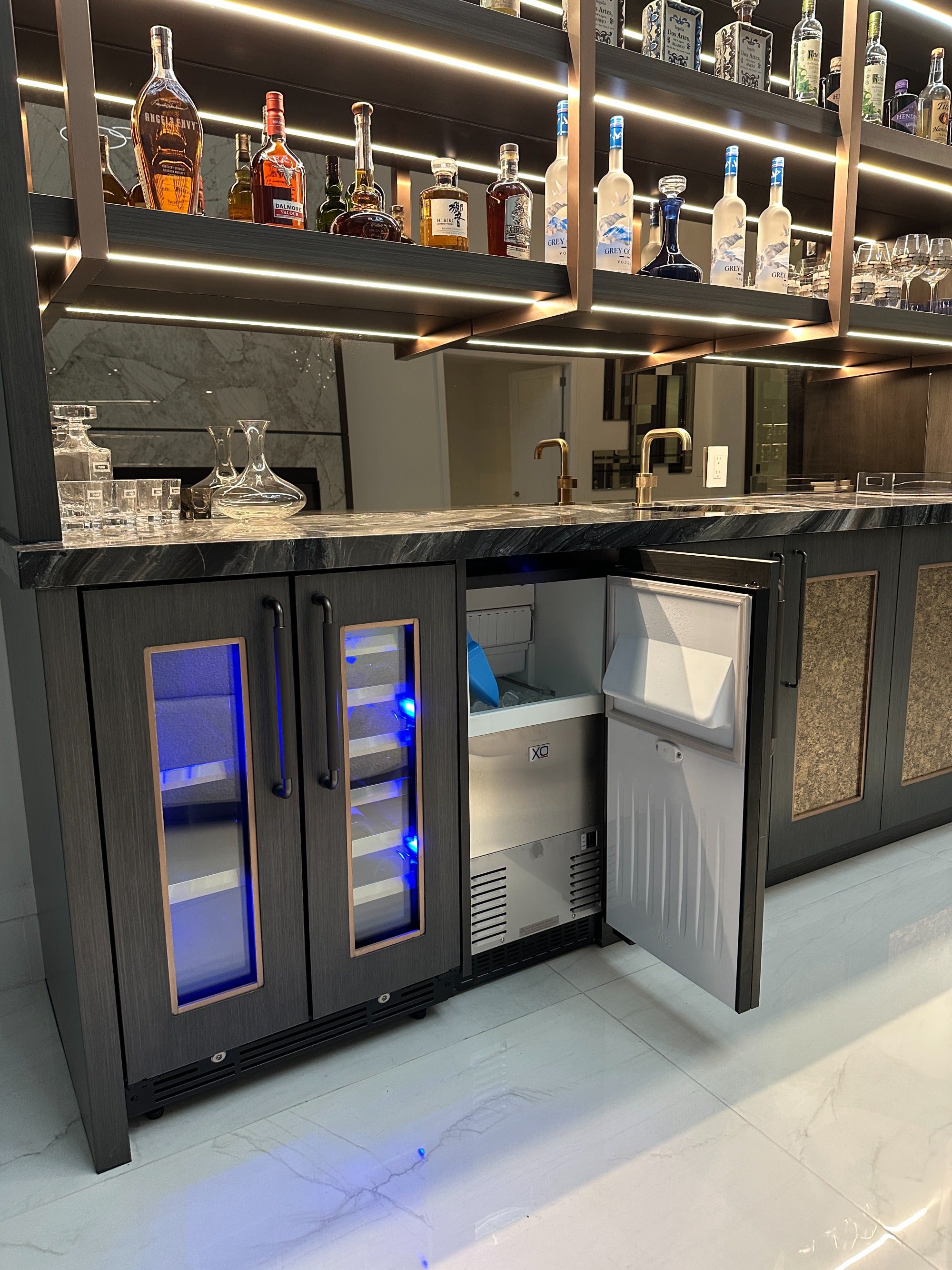 XO XOUIM1565OP 15 Inch Built-In Gourmet Ice Maker Panel Ready