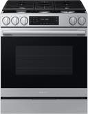 30 Inch Slide-In Gas Smart Range with 5 Sealed Burners, 6.0 cu. ft. True Convection Oven, 18K BTU Dual Ring Burner, Griddle, Storage Drawer, No-Preheat Air Fry Max, Self Clean, and ADA Compliant