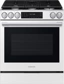 30 Inch Slide-In Gas Smart Range with 5 Sealed Burners, 6.0 cu. ft. True Convection Oven, 18K BTU Dual Ring Burner, Griddle, Storage Drawer, No-Preheat Air Fry Max, Self Clean, and ADA Compliant