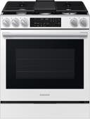 30 Inch Slide-In Gas Smart Range with 5 Sealed Burners, 6.0 cu. ft. True Convection Oven, 23K BTU Dual Ring Burner, Reversible Griddle, Storage Drawer, No-Preheat Air Fry Max, Self Clean, and ADA Compliant