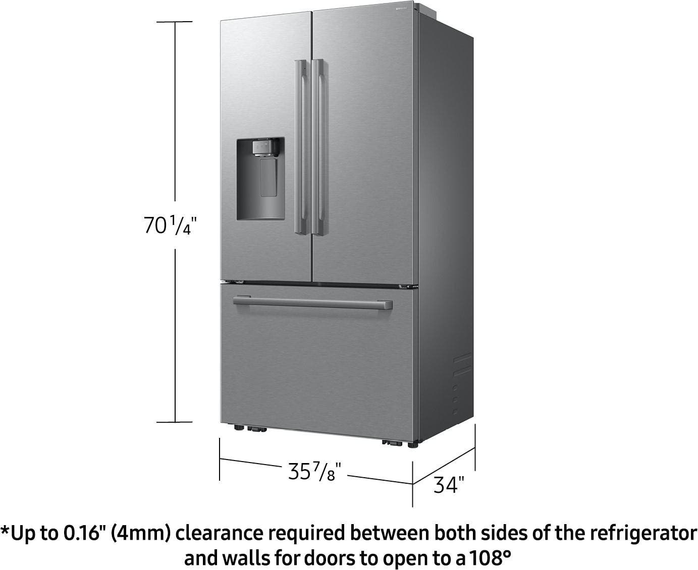 Samsung RF70H30HER Fingerprint Resistant Stainless Steel