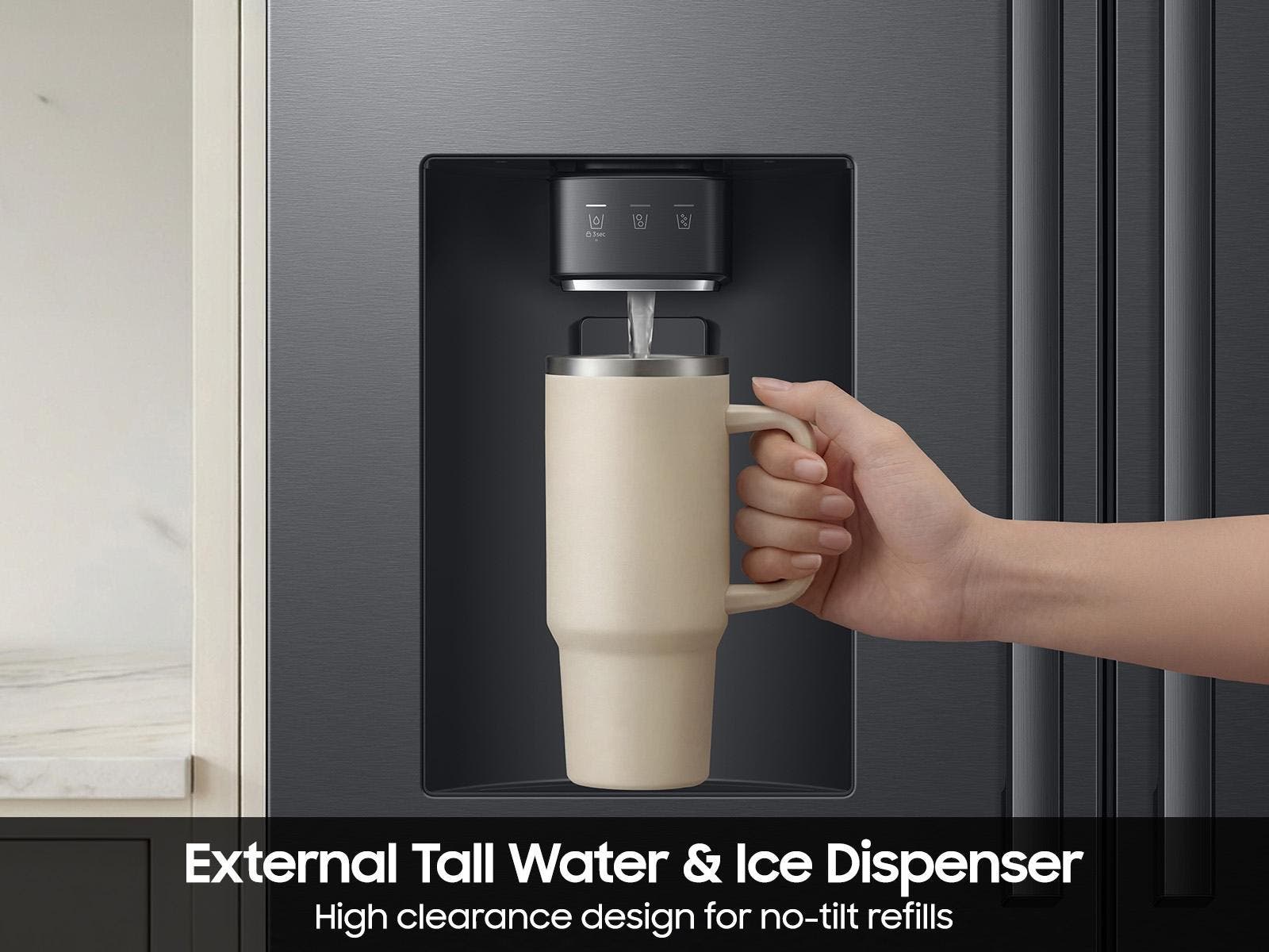 Samsung RF70H30GEE Fingerprint Resistant Matte Black Steel