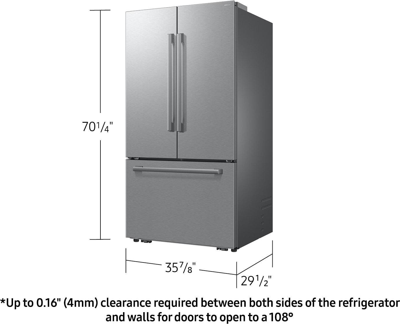 Samsung RF70H25KER Fingerprint Resistant Stainless Steel