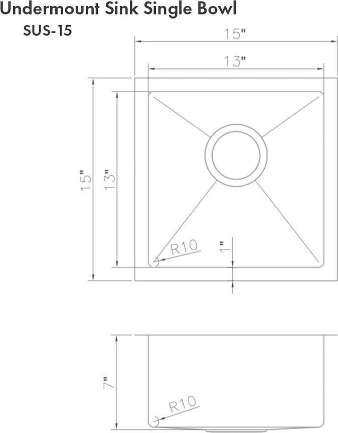 Zline SUS15 Stainless Steel