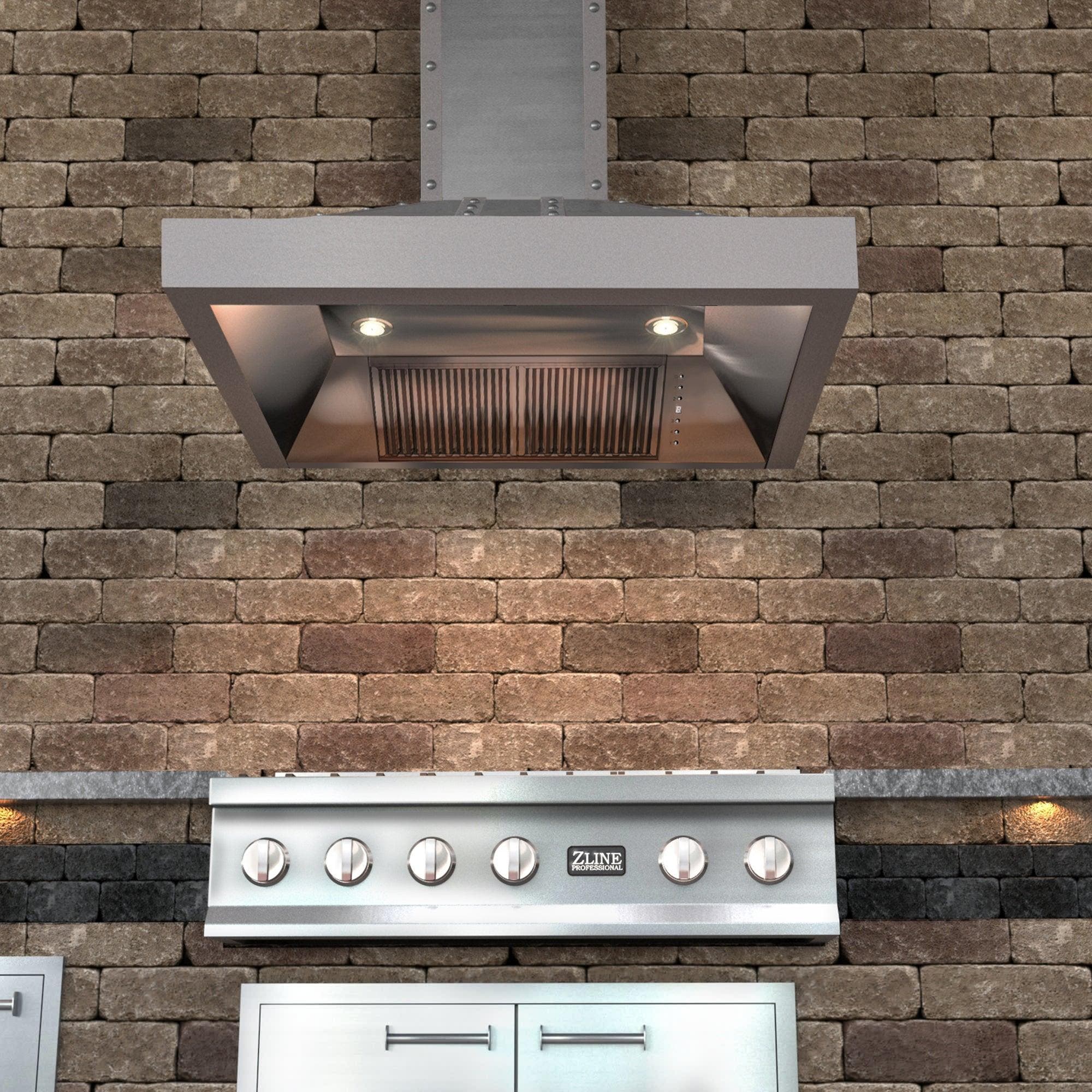 Zline 6554SSSS48 Stainless Steel, 48 Inch, 1200 CFM