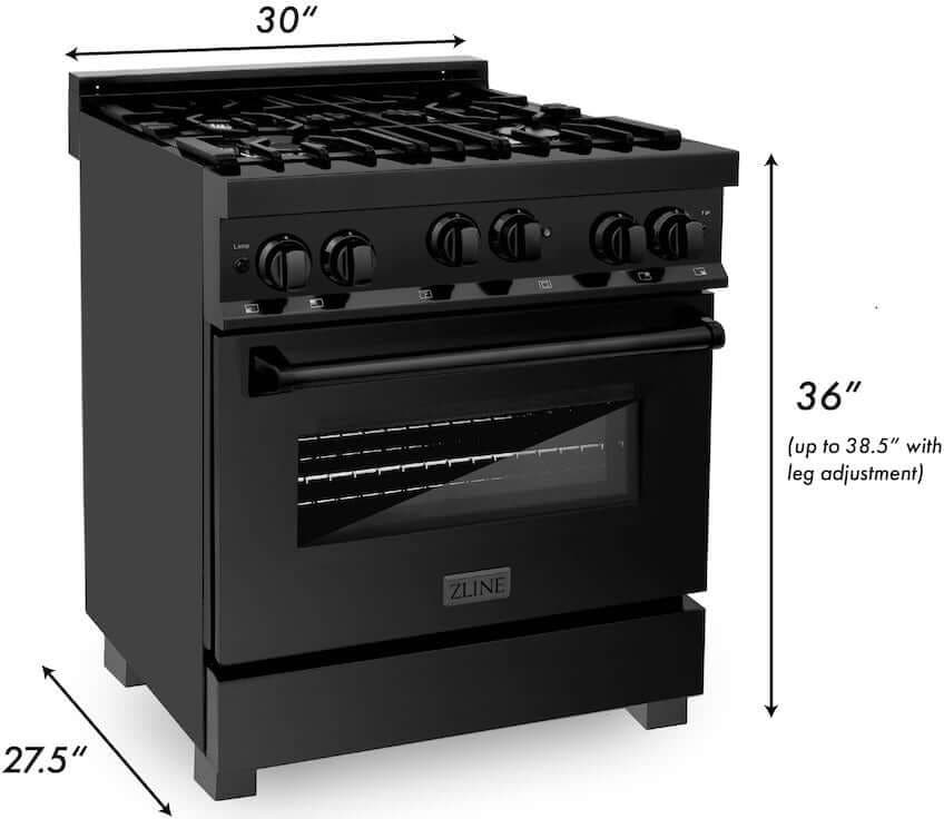 Zline RGB30 Black Stainless Steel