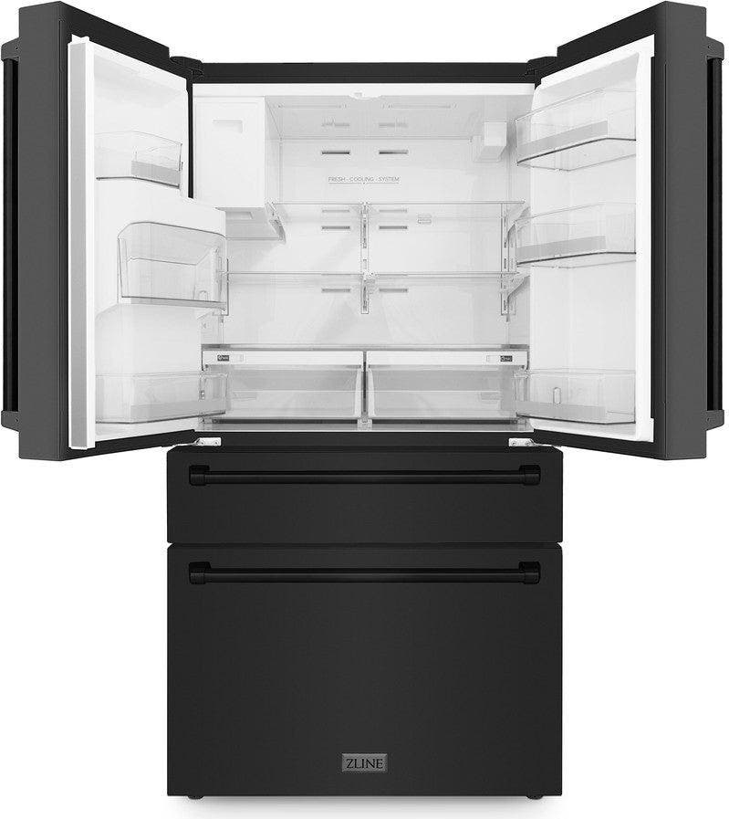 Zline RFM36WFBS Fingerprint Resistant Black Stainless Steel