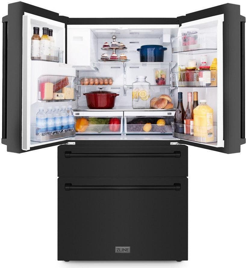 Zline RFM36WFBS Fingerprint Resistant Black Stainless Steel