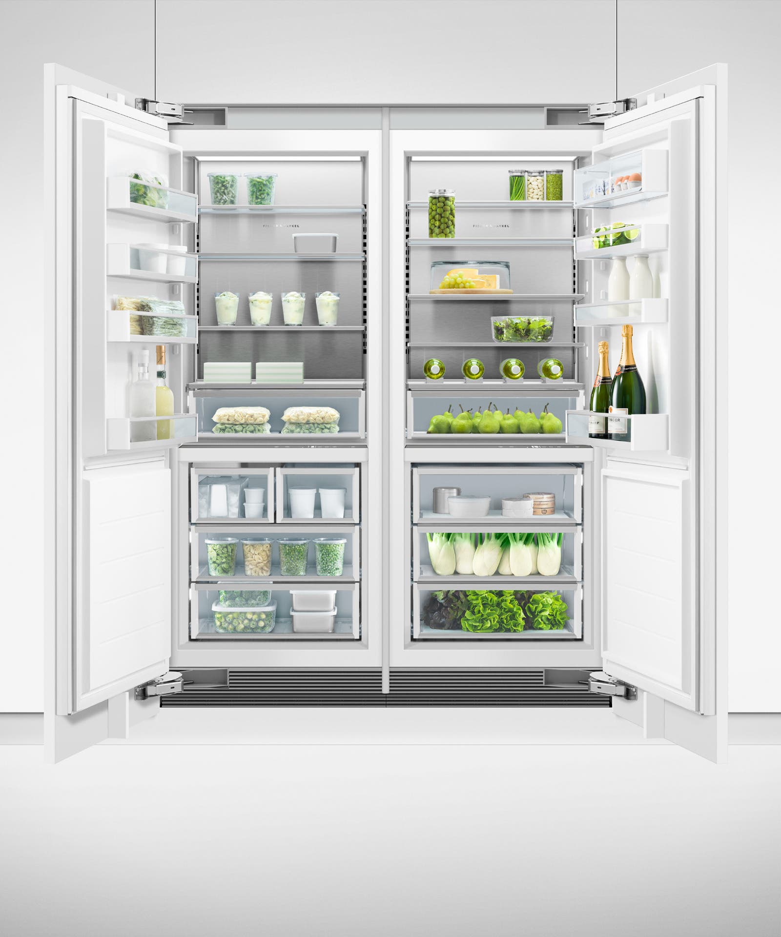 Fisher Paykel RS3084FLJK1 Panel Ready, Left Hinge with Stainless Steel Inter...