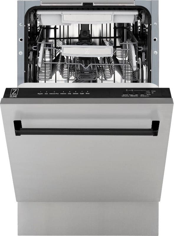Zline DWVZ30418MB Stainless Steel With Matte Black Handle, 51dba