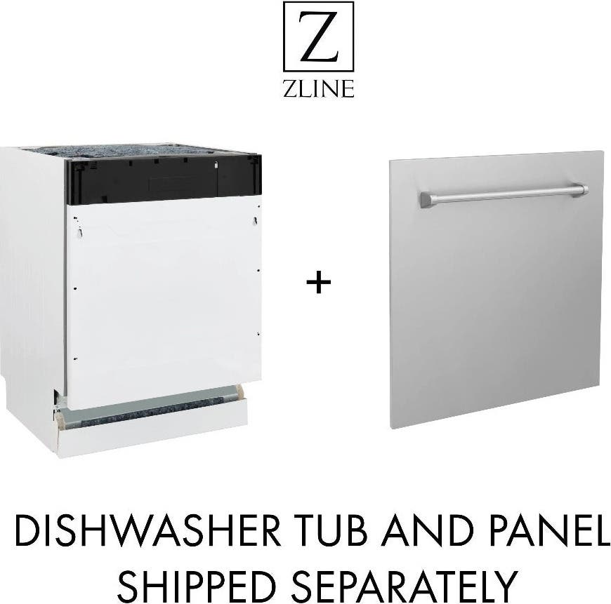 Zline DWVZ30418MB Stainless Steel With Matte Black Handle, 51dba