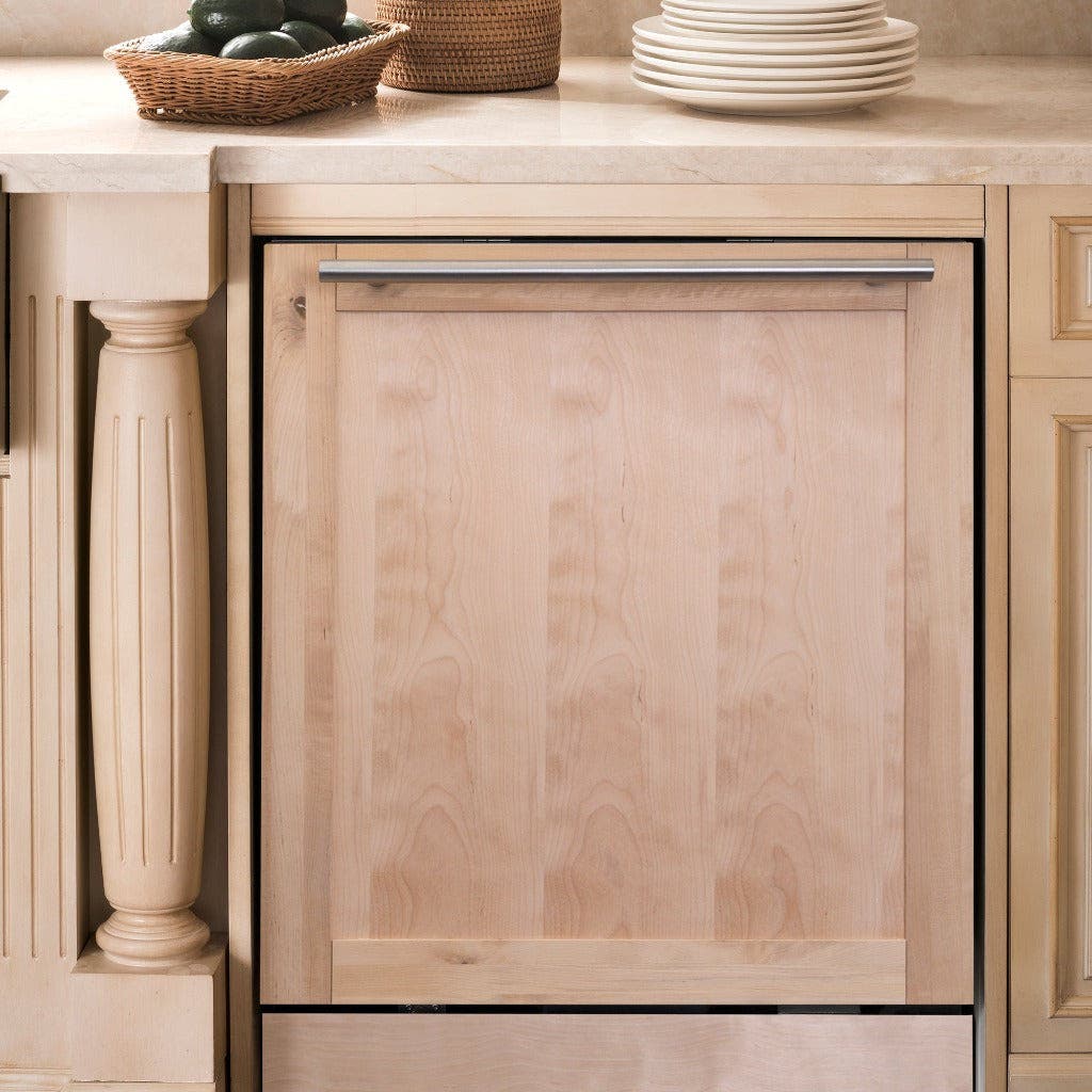 Zline DWUF24 Unfinished Wood, Modern Style Handle