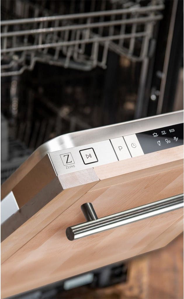 Zline DWUF24 Unfinished Wood, Modern Style Handle