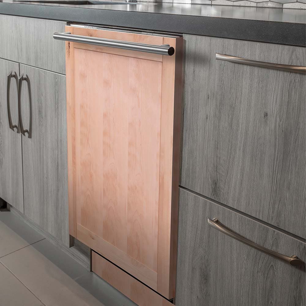 Zline DWUF24 Unfinished Wood, Modern Style Handle