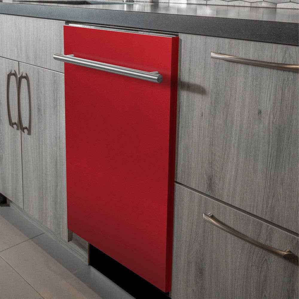 Zline DWRMH24 Red Matte, Modern Handle