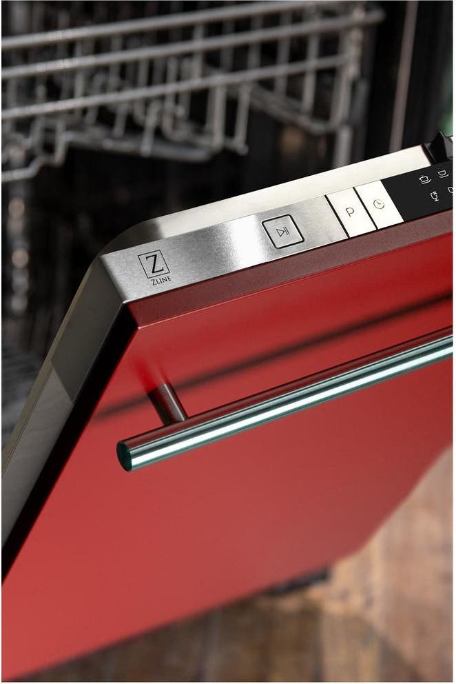 Zline DWRMH24 Red Matte, Modern Handle