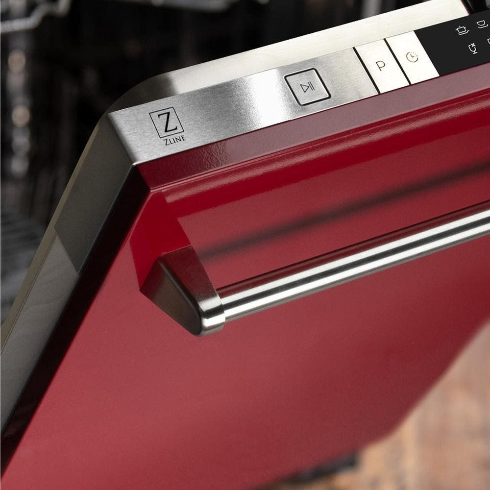 Zline DWRG24 Red Gloss, Traditional Handle
