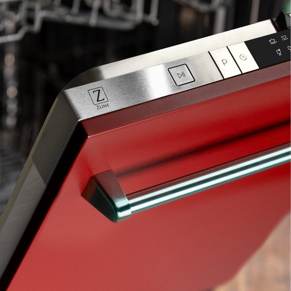 Zline DWRM24 Red Matte,Traditional Handle