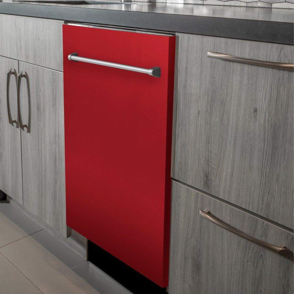 Zline DWRM24 Red Matte,Traditional Handle