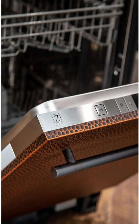 Zline DWHH24 Hand Hammered Copper, Modern Handle
