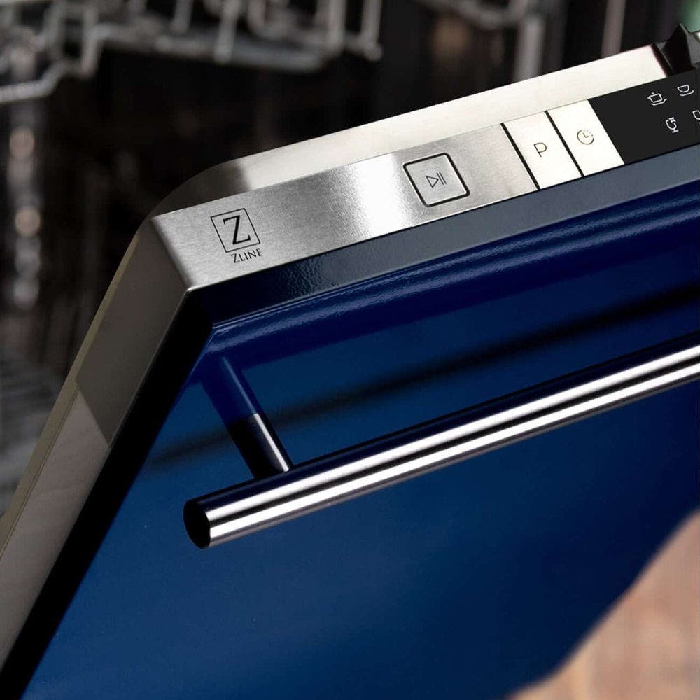 Zline DWBGH24 Blue Gloss, Modern Handle