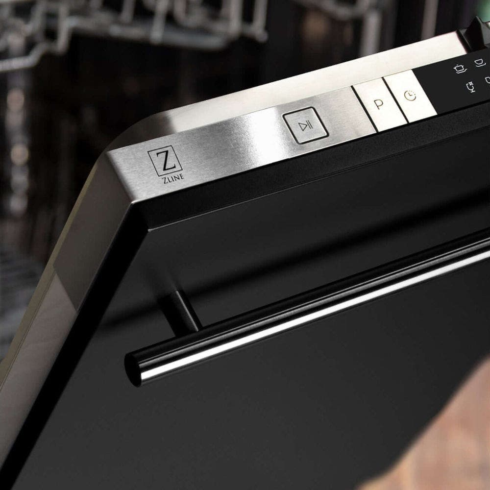 Zline DWBLMH24 Black Matte, Modern Handle