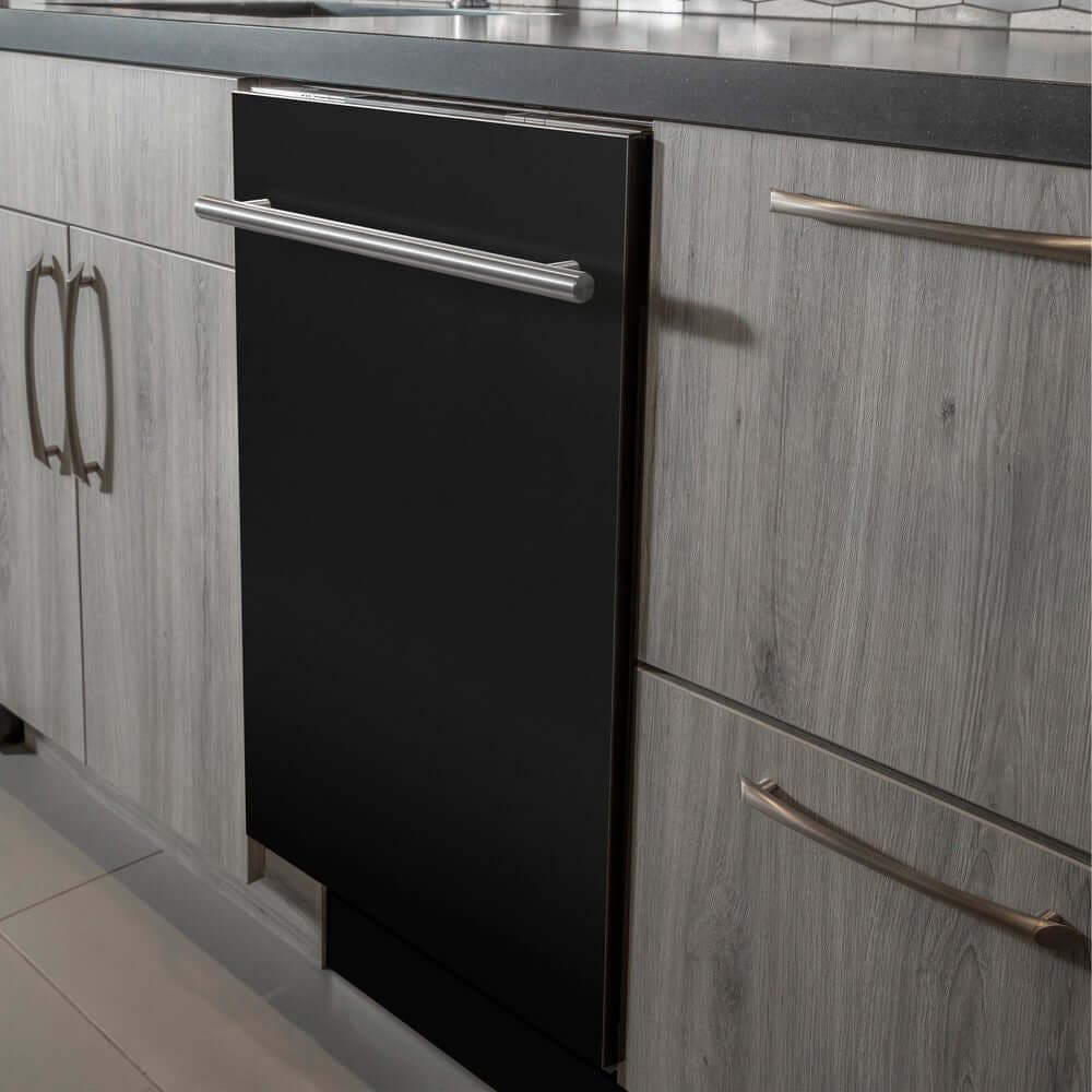 Zline DWBLMH24 Black Matte, Modern Handle