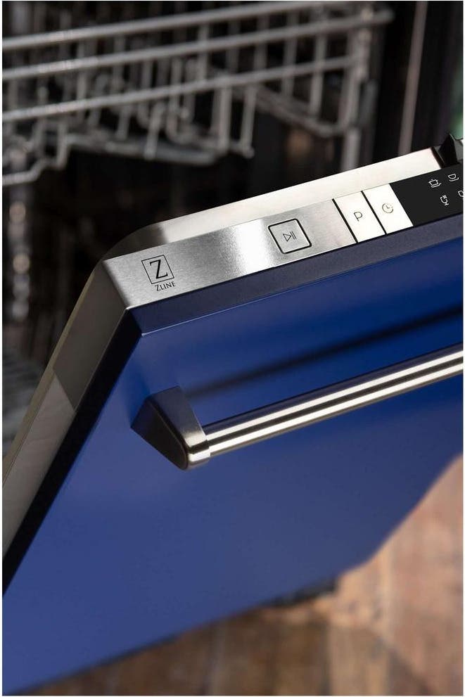 Zline DWBM24 Blue Matte, Traditional Handle