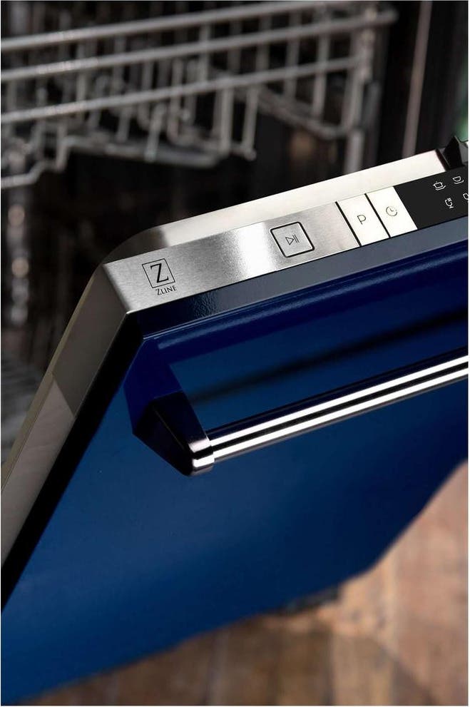 Zline DWBG24 Blue Gloss, Traditional Handle