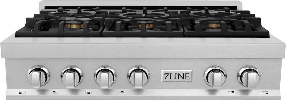 Zline RTSBR36 36 Inch Durasnow Stainless Steel, Brass Burners