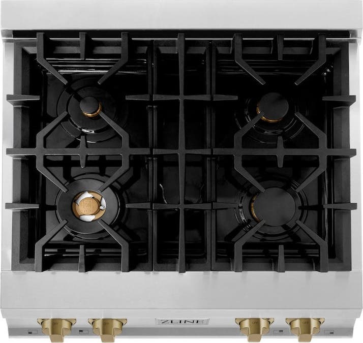 Zline RTZ30CB Stainless Steel And Champagne Bronze Accents