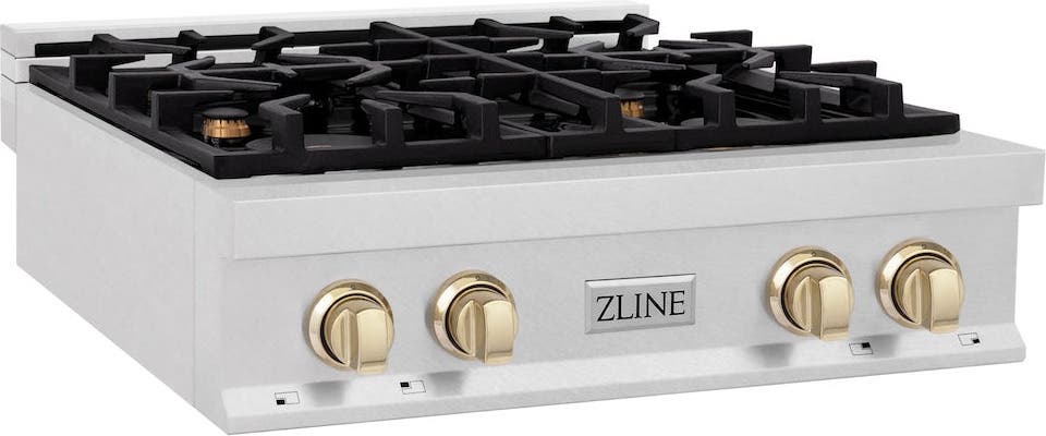 Zline RTSZ30G Durasnow  Stainless Steel And Gold Accents