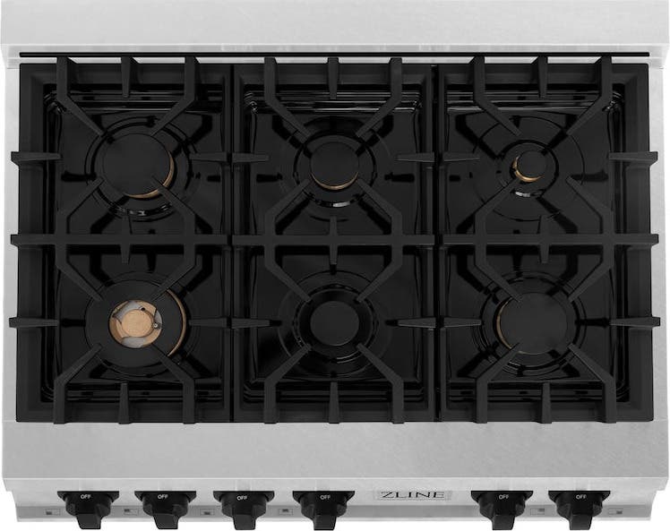 Zline RTSZ36MB Durasnow Stainless Steel and Matte Black Accents