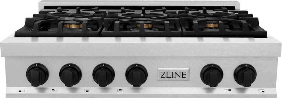 Zline RTSZ36MB Durasnow Stainless Steel and Matte Black Accents