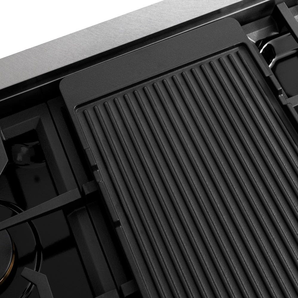 Zline RTSZ48MB Durasnow Stainless Steel and Matte Black Accents