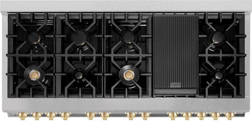Zline RASZSN60G Durasnow Stainless Steel With Gold Accents