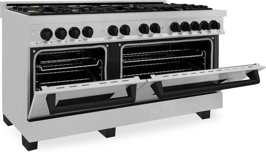 Zline RASZSN60MB Durasnow Stainless Steel With Matte Black Accents