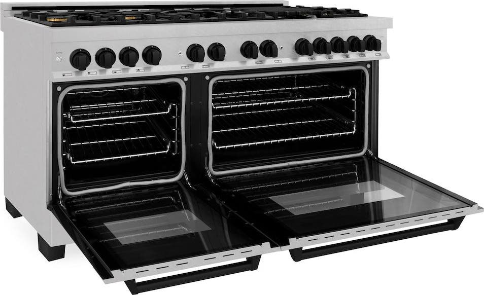 Zline RASZSN60MB Durasnow Stainless Steel With Matte Black Accents
