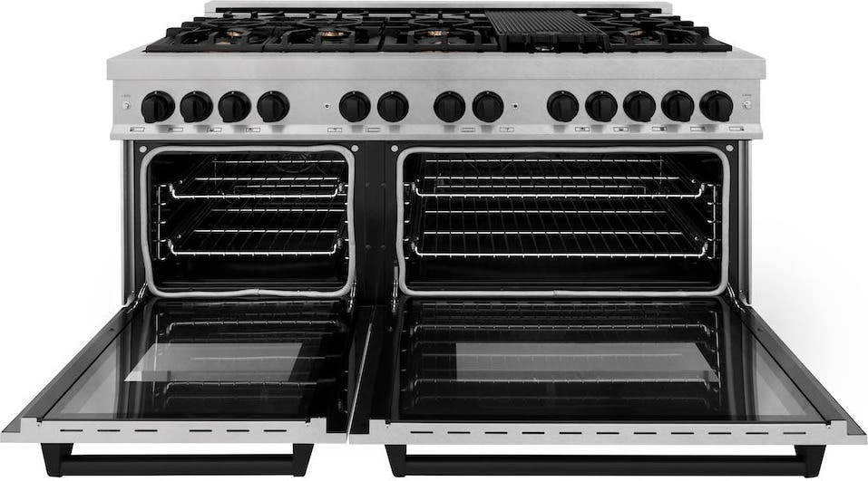 Zline RASZSN60MB Durasnow Stainless Steel With Matte Black Accents