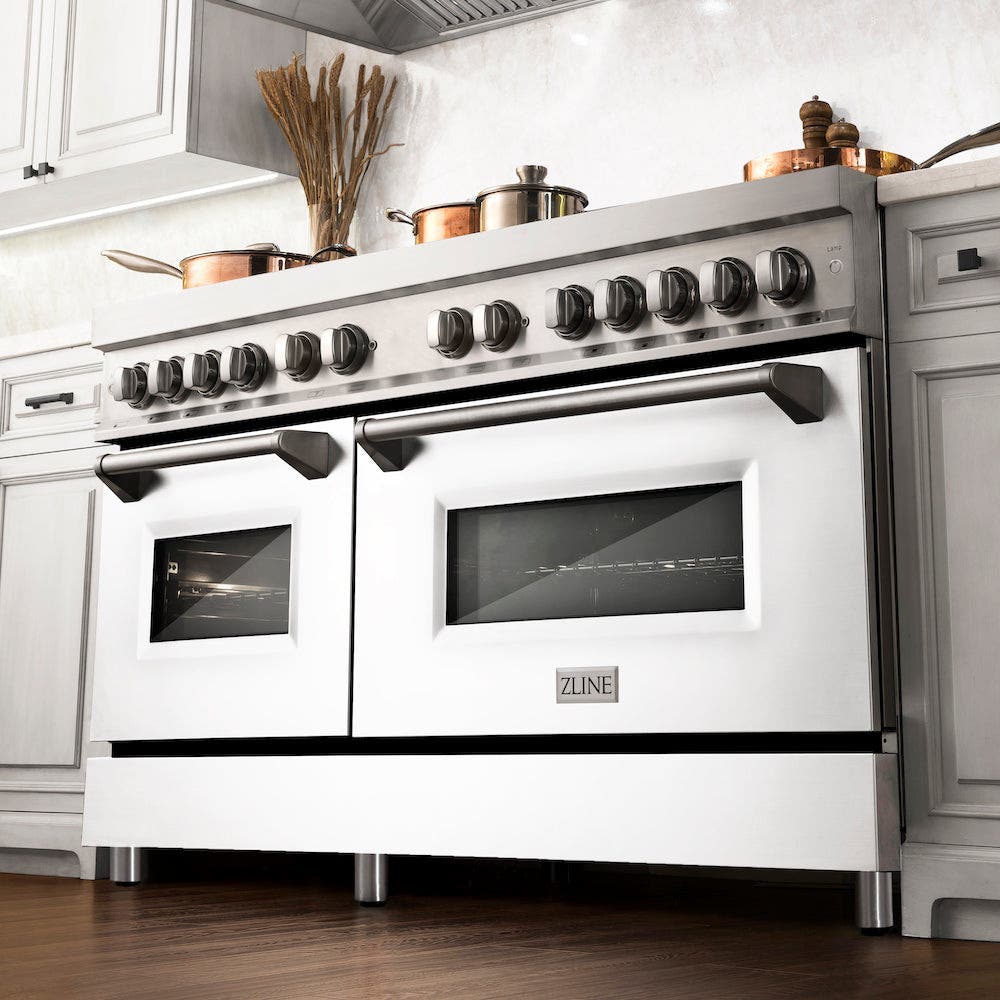 Zline RAWM60 Stainless Steel And White Matte Door