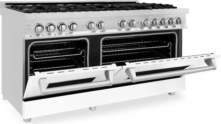 Zline RAWM60 Stainless Steel And White Matte Door