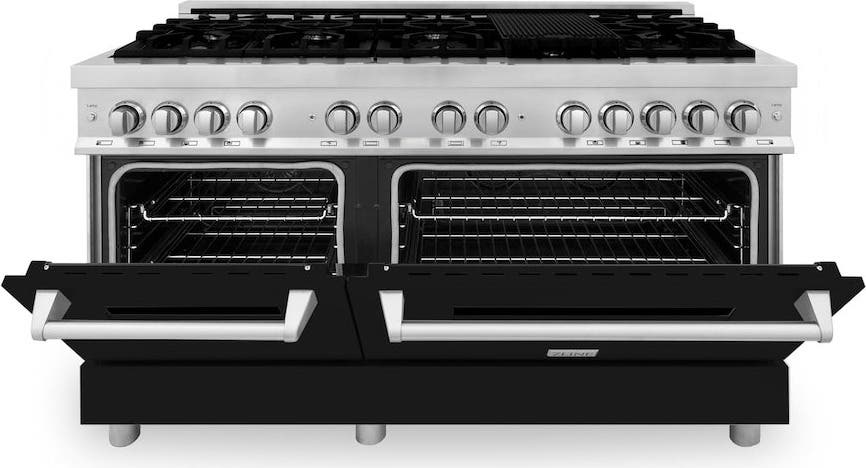 Zline RABLM60 Stainless Steel And Black Matte Door