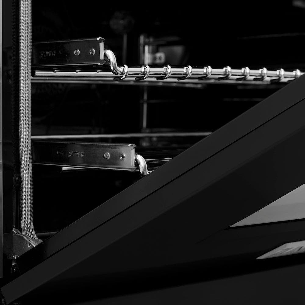Zline RABLM60 Stainless Steel And Black Matte Door