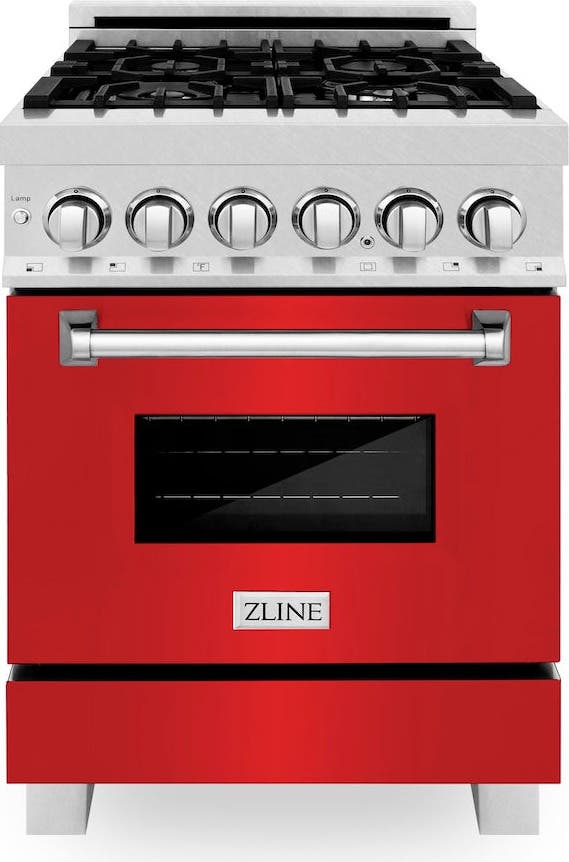 Zline RASRM24 Durasnowstainless Steel With Red Matte Door
