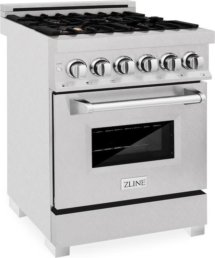 Zline RASSNBR24 Durasnowstainless Steel With Brass Burners