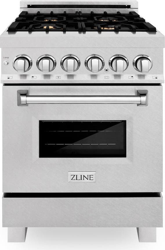 Zline RASSNBR24 Durasnowstainless Steel With Brass Burners