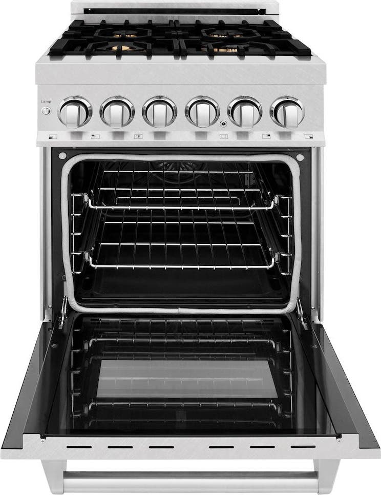 Zline RASSNBR24 Durasnowstainless Steel With Brass Burners